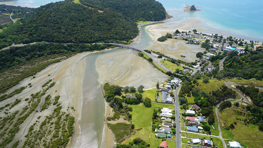 Waiwera river and Wenderholm Regional Park.  